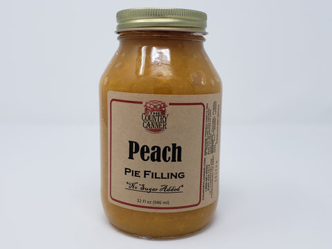 No Sugar Added Peach Pie Filling