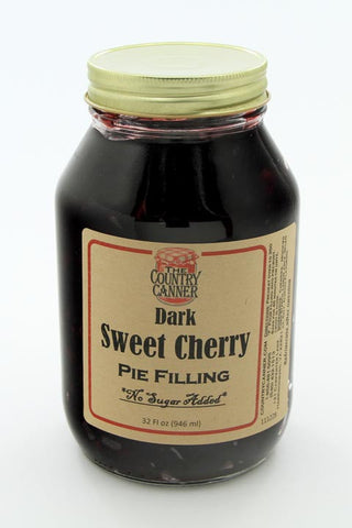 No Sugar Added Dark Sweet Cherry Pie Filling