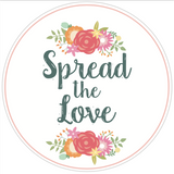 Coral "Spread the Love" Lid Sticker (#10)