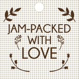 Jam Packed With Love Square Tag (#12)